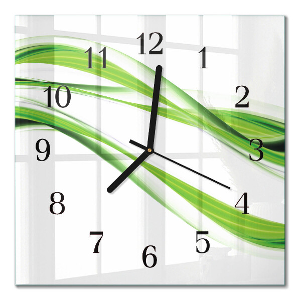 Quadratische wanduhr Abstrakte Linien