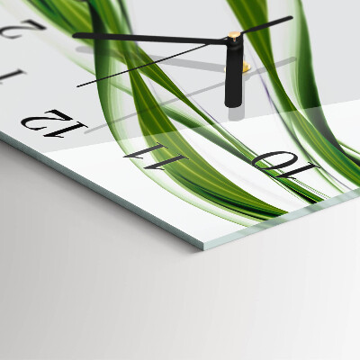 Quadratische wanduhr Abstrakte Linien