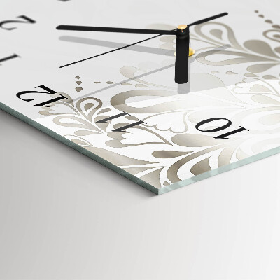 Moderne wanduhr quadratisch Floristische Kunst