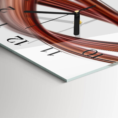 Glasuhr quadratisch Abstrakte Linien