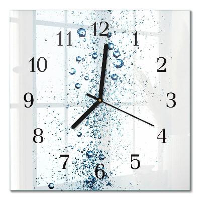 Wanduhr mit motiv quadratisch Wasser