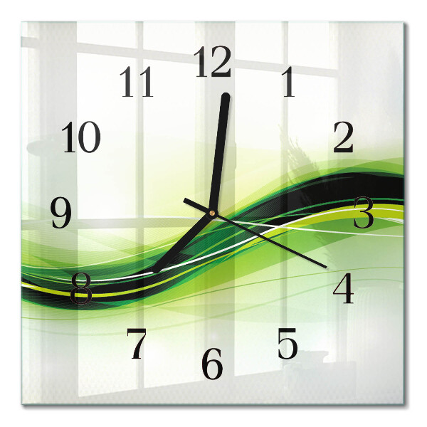 Quadratische wanduhr Abstrakte Linien