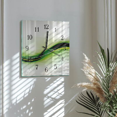 Quadratische wanduhr Abstrakte Linien