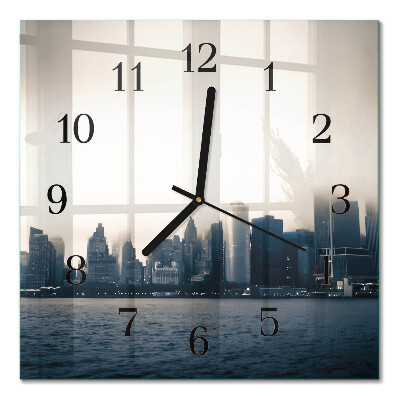Quadratische wanduhr Horizont