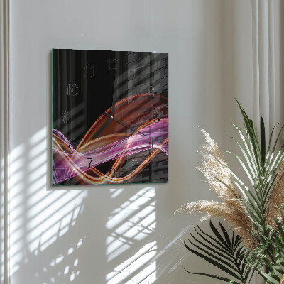 Quadratische wanduhr Abstrakte Kunst