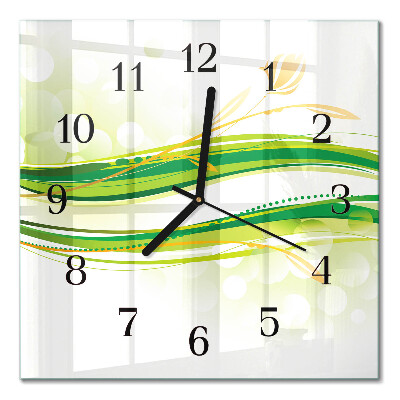 Wanduhr mit motiv quadratisch Abstrakte Linien