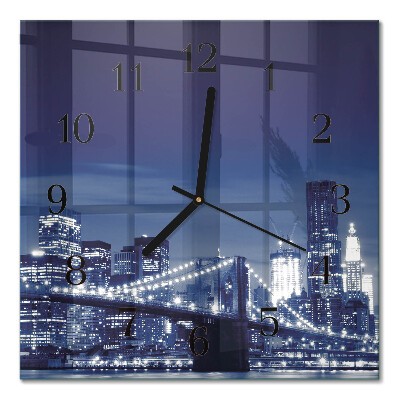 Quadratische wanduhr Horizont