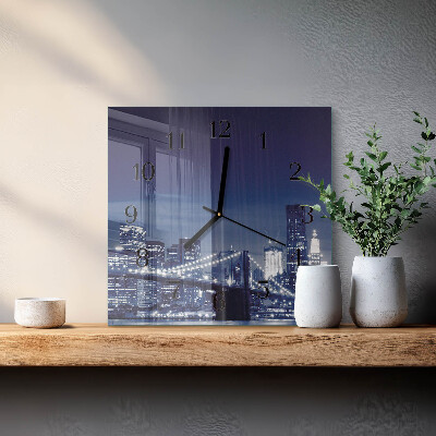 Quadratische wanduhr Horizont