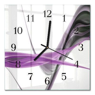 Moderne wanduhr quadratisch Abstrakter Rauch