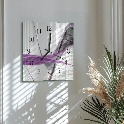 Moderne wanduhr quadratisch Abstrakter Rauch