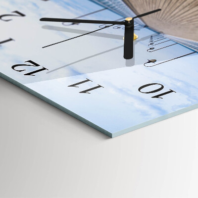 Wanduhr mit motiv quadratisch Pier