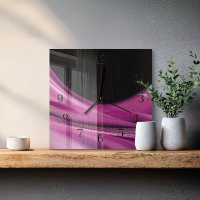 Quadratische wanduhr modern Abstrakte Linien