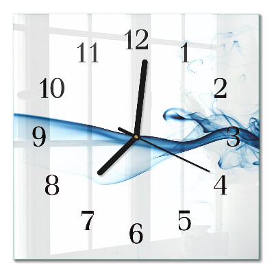 Quadratische wanduhr modern Abstrakter Rauch