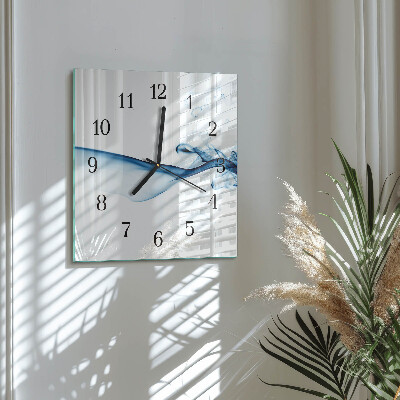 Quadratische wanduhr modern Abstrakter Rauch