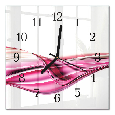 Quadratische wanduhr Abstrakte Linien