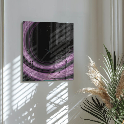Quadratische wanduhr modern Abstrakte Linien