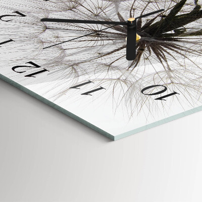 Wanduhr mit motiv quadratisch Löwenzahn