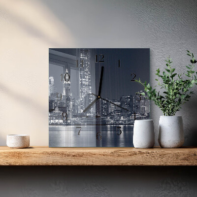 Quadratische wanduhr Horizont