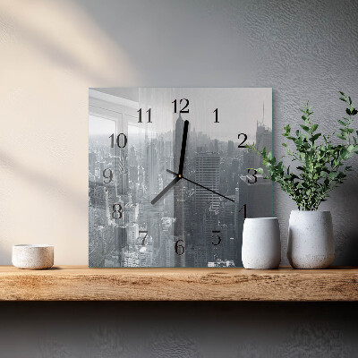 Quadratische wanduhr Horizont