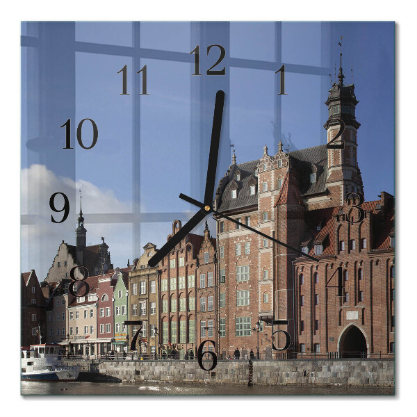 Quadratische wanduhr modern Danzig