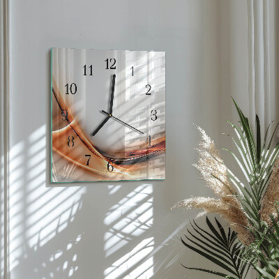 Wanduhr mit motiv quadratisch Abstraktion