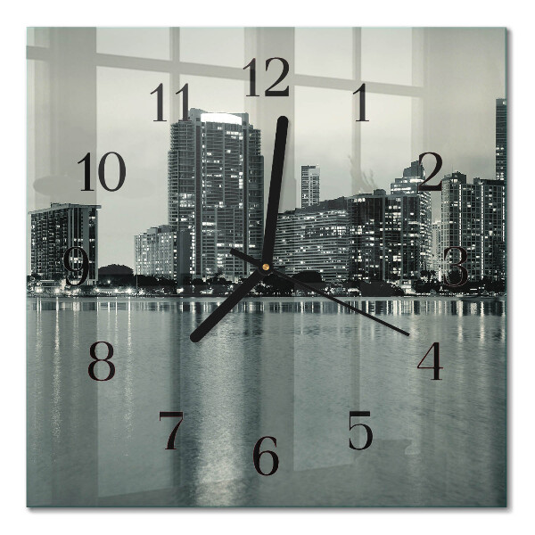 Quadratische wanduhr Horizont