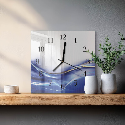 Wanduhr mit motiv quadratisch Abstrakte Linien