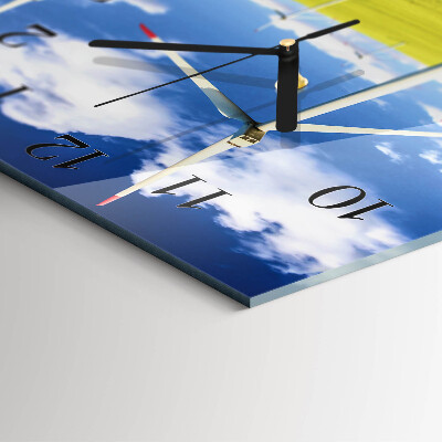 Quadratische wanduhr modern Windpark