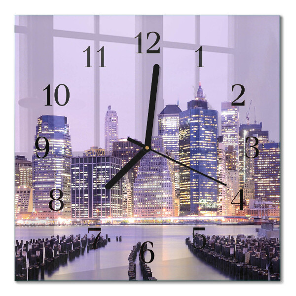 Quadratische wanduhr Horizont