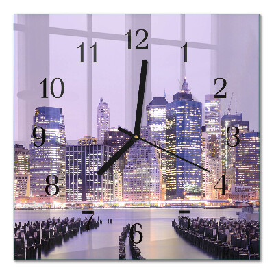 Quadratische wanduhr Horizont
