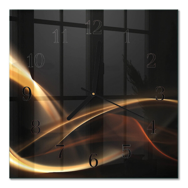 Wanduhr mit motiv quadratisch Abstrakte Linien