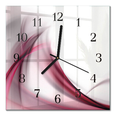 Quadratische wanduhr modern Abstrakte Linien