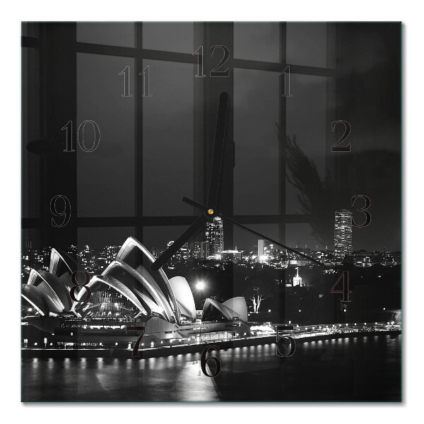 Wanduhr mit motiv quadratisch Sydney Horizon