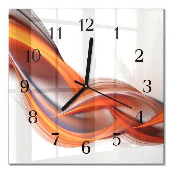 Quadratische wanduhr modern Abstrakter Rauch