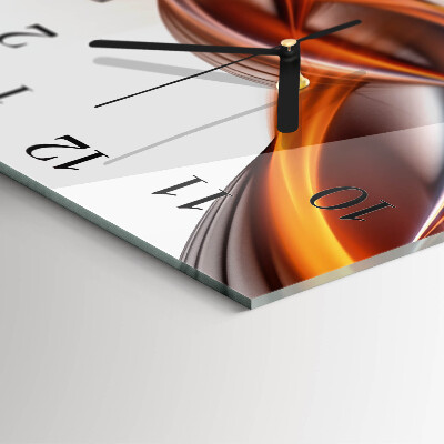 Quadratische wanduhr modern Abstrakter Rauch