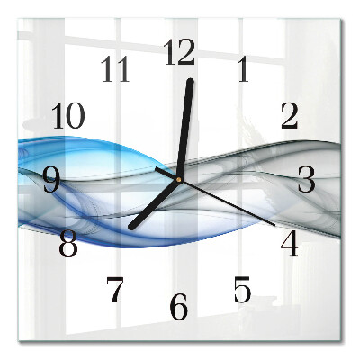 Moderne wanduhr quadratisch Abstrakter Rauch