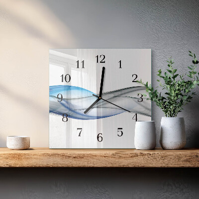 Moderne wanduhr quadratisch Abstrakter Rauch