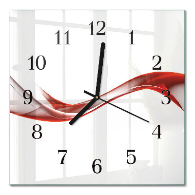 Moderne wanduhr quadratisch Abstrakte Linien