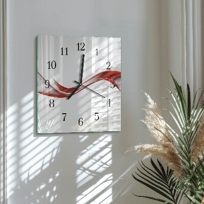 Moderne wanduhr quadratisch Abstrakte Linien