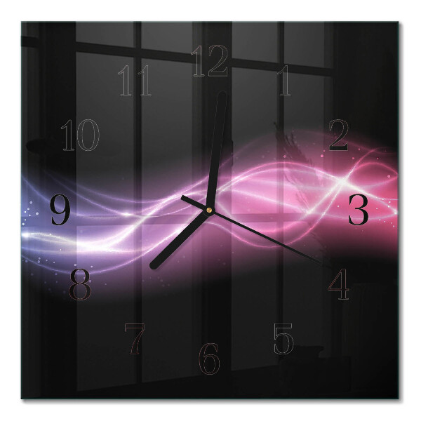 Wanduhr mit motiv quadratisch Abstrakte Linien