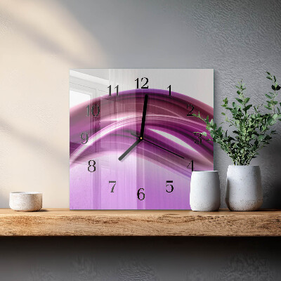 Wanduhr mit motiv quadratisch Abstrakte Linien