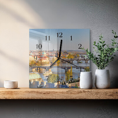 Quadratische wanduhr modern Prag