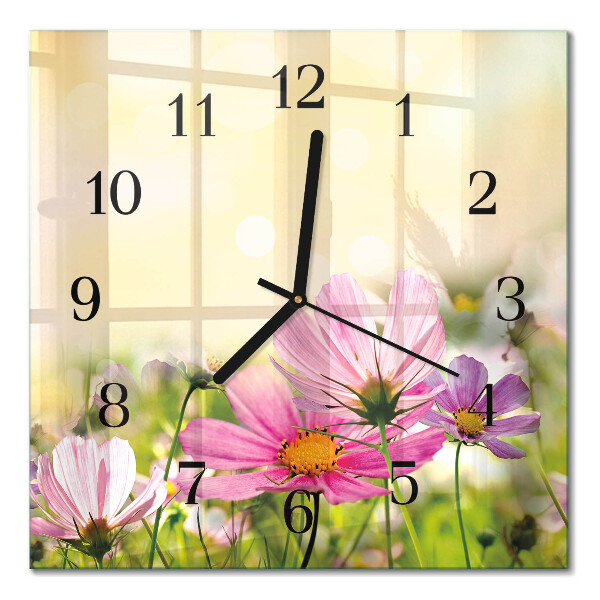 Quadratische wanduhr modern Kosmos