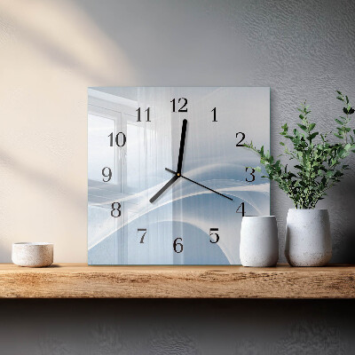 Moderne wanduhr quadratisch Abstrakte Linien