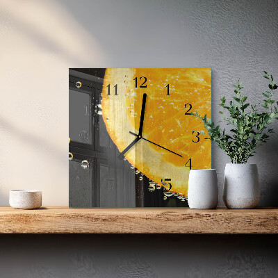 Wanduhr mit motiv quadratisch Zitrusfrüchte