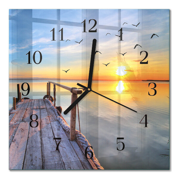 Moderne wanduhr quadratisch Pier