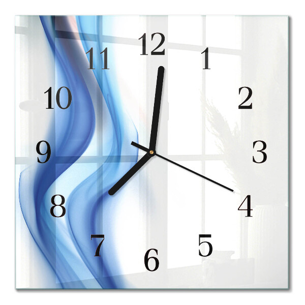 Moderne wanduhr quadratisch Abstrakter Rauch