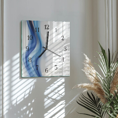 Moderne wanduhr quadratisch Abstrakter Rauch