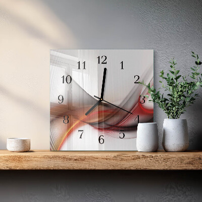 Wanduhr mit motiv quadratisch Abstrakte Linien