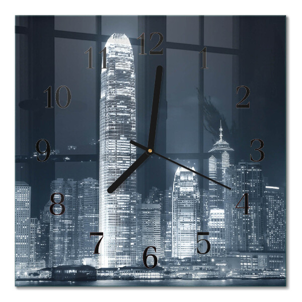 Quadratische wanduhr modern Horizont